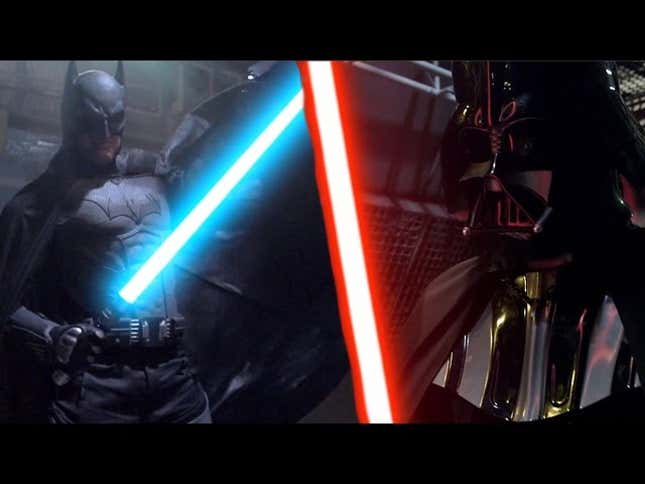 Fight Between Batman and Darth Vader Ends Exactly the Way It Should