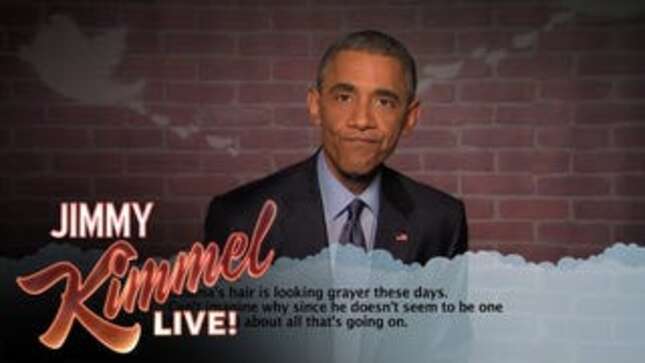 Watch President Obama Read 'Mean' Tweets About Himself on <i>Jimmy Kimmel</i>