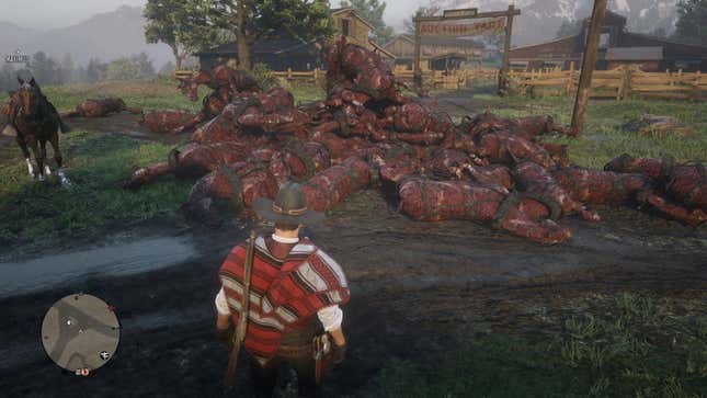 Image for article titled Red Dead Online Is Filled With Massive Piles Of Dead And Burned Horses [UPDATE]