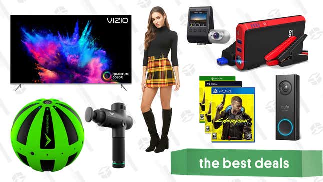 Image for article titled Tuesday&#39;s Best Deals: Cyberpunk 2077, Vizio P-Series TVs, Forever 21 Flash Sale, Aukey Dual Dash Cam, and More