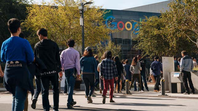 Google staffers engaged in a walkout last November to protest sexual harassment within the company 