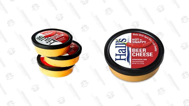 Hall’s 8oz Hot-N-Snappy Beer Cheese (6ct) | $32 | Woot