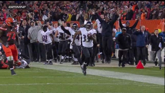 Ravens Return Blocked Field Goal For TD With No Time Left To Beat Browns