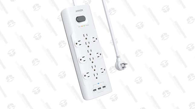 Anker 12 Outlets &amp; 3 USB Ports Surge Protector Power Strip | $25 | Amazon