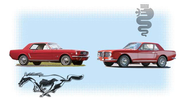 Image for article titled If You Always Hoped There Was a Car That Looked Like a Bad Photoshop Mash-Up of an Alfa and a Mustang, I Have Good News