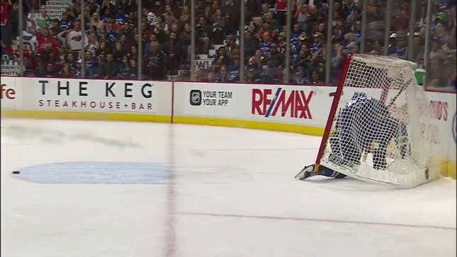 Vancouver Canucks Score On Themselves