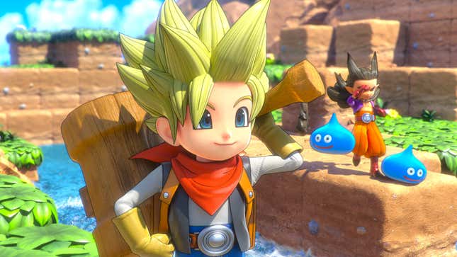 Image for article titled I Wasted My Life Trying To Climb A Dragon Quest Builders 2 Mountain When I Could Have Walked