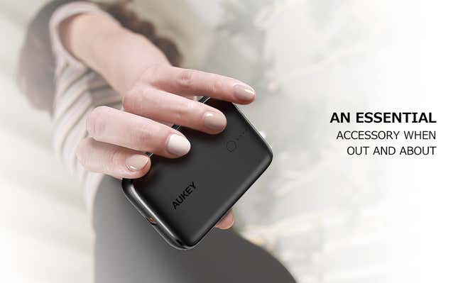 Aukey 10,000mAh Portable Charger | $16 | Use Promo Code 9ZI8R6KG