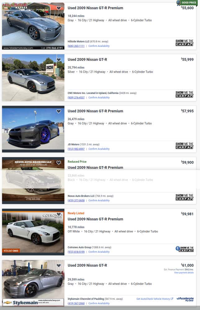 Wait, So The Nissan GT-R Has One Of The Best Resale Values?