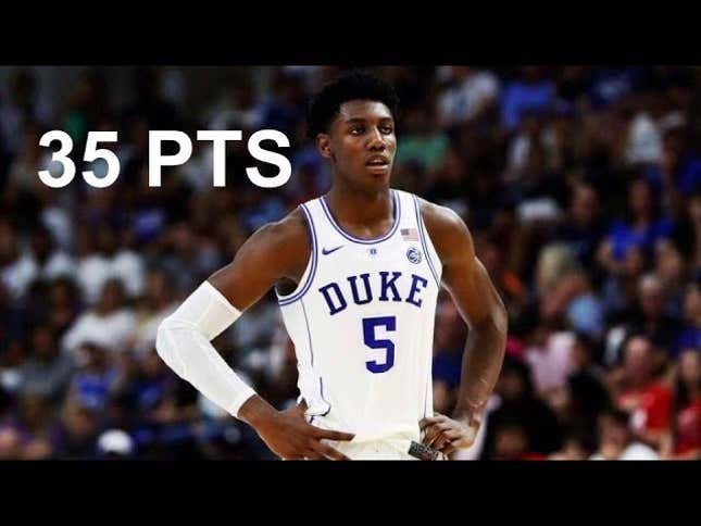 It Is Truly Sickening That The Blue Devils Also Have R.J. Barrett