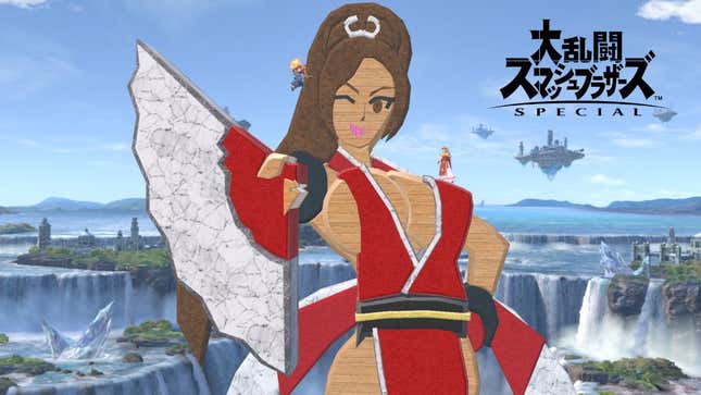 Image for article titled People Are Putting Mai Shiranui In Super Smash Bros. Ultimate