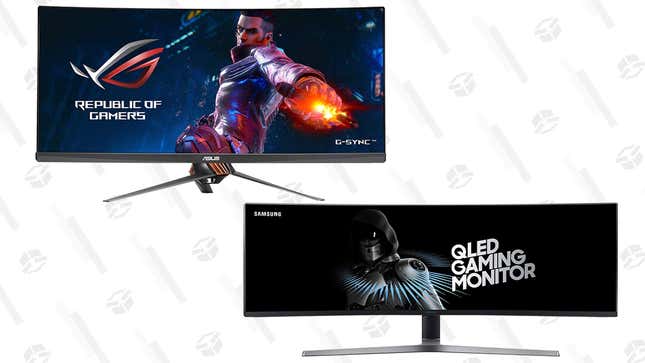 ASUS ROG 34&quot; Curved Ultra-Wide Gaming Monitor | $750 | Amazon
Samsung 49&quot; Curved Ultra-Wide Gaming Monitor | $900 | Amazon