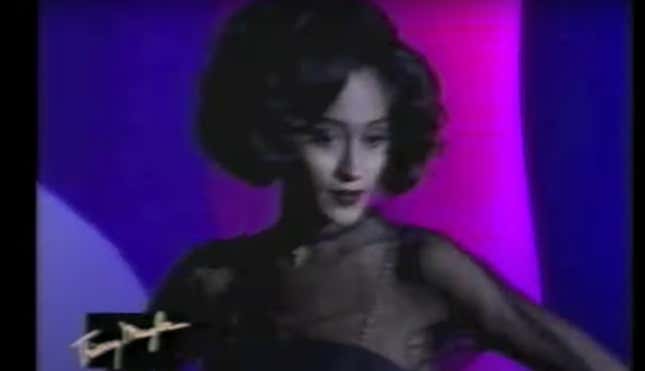 Tracee Ellis Ross in Thierry Mugler’s 1992 runway presentation.