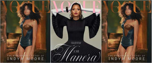 Image for article titled Breaking the Binary: Indya Moore Stars on Two International Vogue Covers