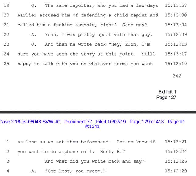 Image for article titled Elon Musk Wants You To Know The 'Pedo Guy' Thing Has Been Very Hard On Elon Musk