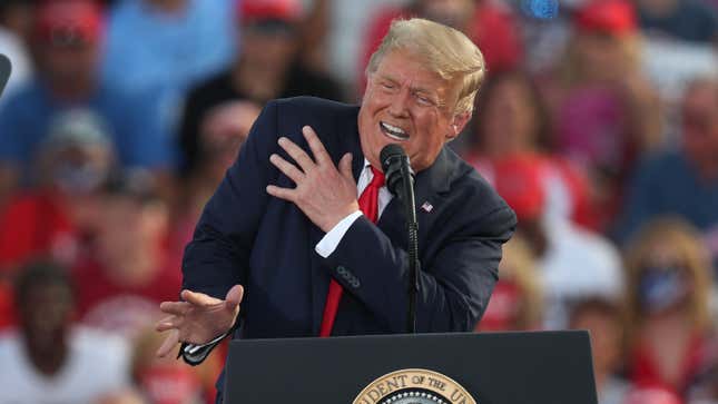 Image for article titled Trump Joked About Leaving the Country If He Loses, and Legally Speaking? He Might Want to