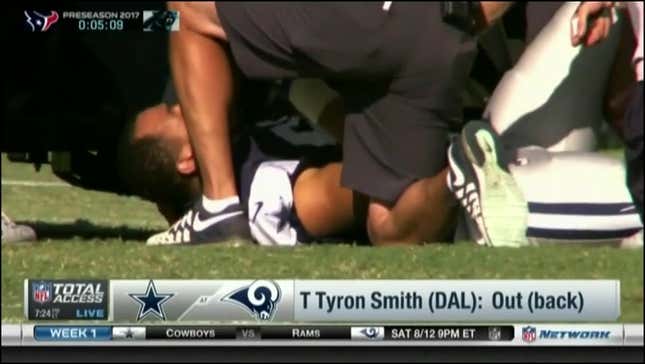 Tyron Smith's "Bulging Dick" Issues Have Apparently Returned