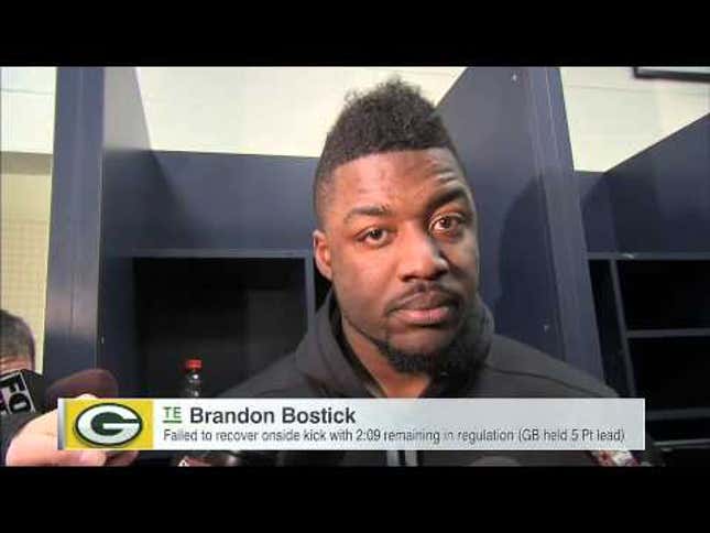 Brandon Bostick Wasn't Supposed To Try To Catch That Onside Kick