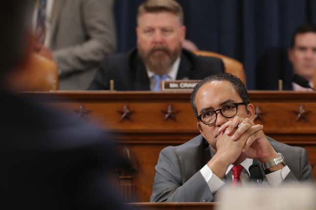 Image for article titled Trump Loses His Lone Black Republican Face in the House as Texas Rep. Will Hurd Announces Retirement