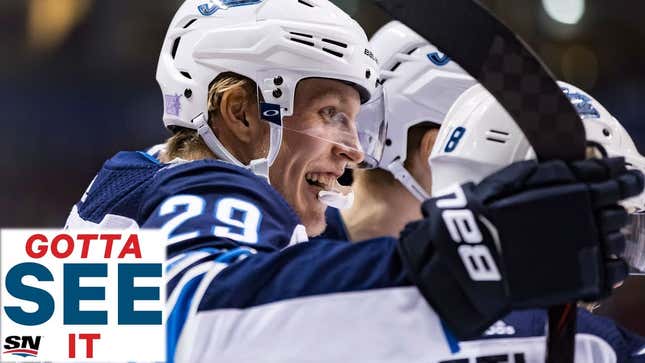 Patrik Laine Pooped On The Blues