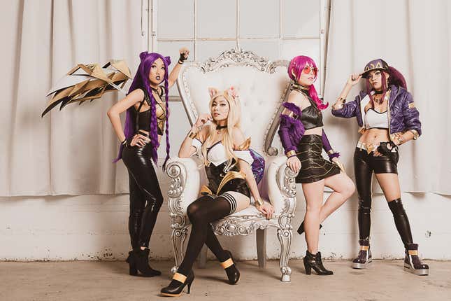 Image for article titled K/DA Kinda, The &quot;World&#39;s Most Tryhard Cosplay Music Video&quot;