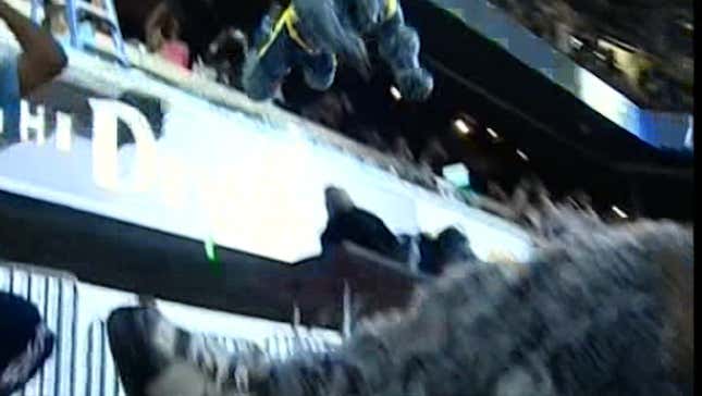 Grizzlies Mascot Back To Putting Opponents Through Tables