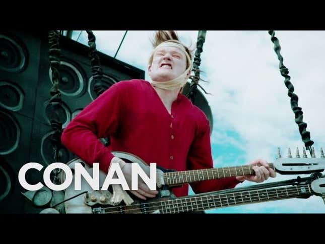 Conan Goes To Comic-Con As The Doof Warrior From <i>Mad Max</i>
