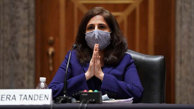 Image for article titled Neera Tanden, Biden's Pick for Budget Director, Promises She Will Stop Smack-Talking New Co-Workers on Main