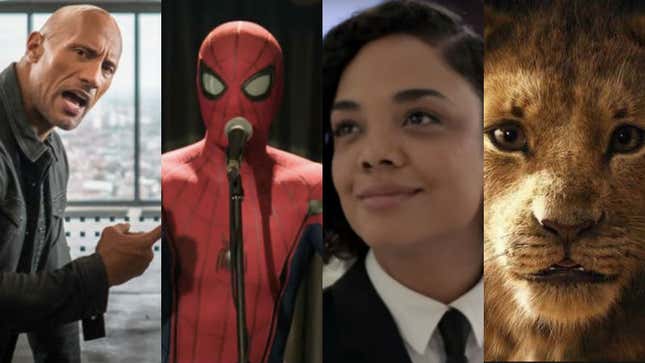 Dwayne Johnson, Spider-Man, Tessa Thompson, and Simba are all sure to be heroes this summer.