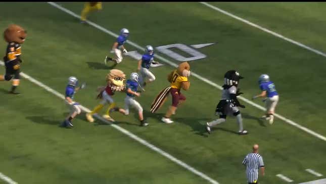 Goldy Gopher <em></em>Trucks Child, Celebrates Horrifyingly