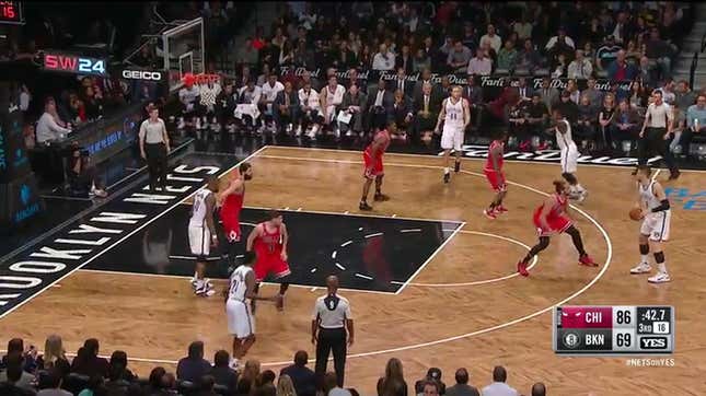 Andrea Bargnani Shoots An Air Ball, Nearly Kills His Coach