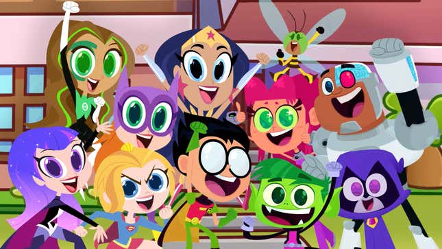 Image for article titled Teen Titans Go and DC Super Hero Girls Are Taking a Space Vacation Together