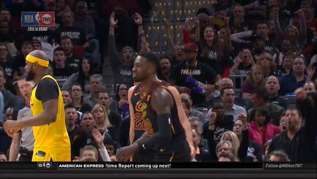 Larry Nance Jr. Spikes Trevor Booker's Weak Shot Attempt Directly Into Hell