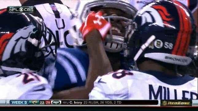 Aqib Talib Has A Terrible Excuse For Poking Dwayne Allen's Eye