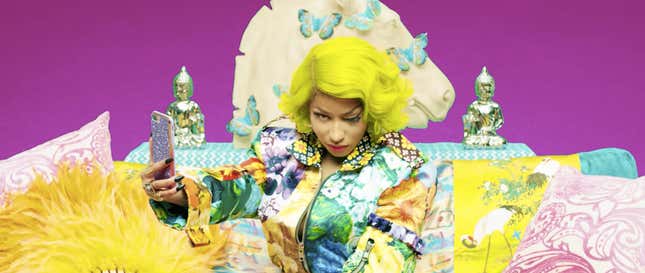 Nicki Minaj Joins BTS's Freaky Neon K-Pop Universe For 'Idol'