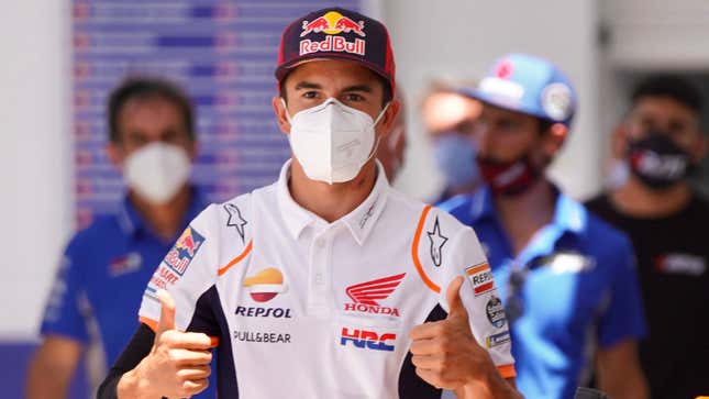 Image for article titled Marc Marquez Cannot Be Human