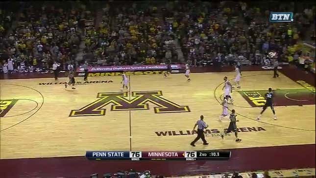 Penn State's D.J. Newbill Hits Buzzer-Beater With Hand All In His Face