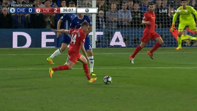 Jordan Henderson Scores Dipping Rocket From Distance