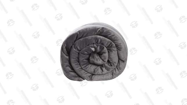 Sharper Image 20lb Velveteen Weighted Blanket| $45 | SideDeal