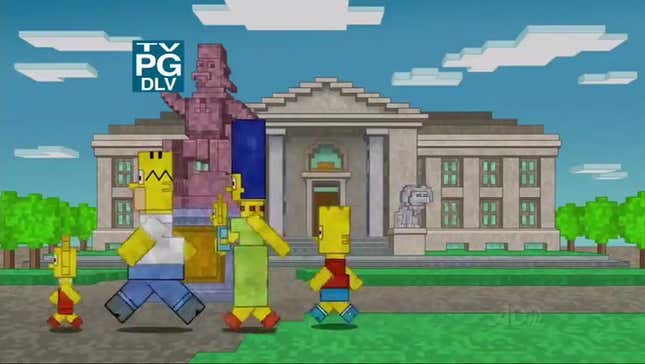 Watch <em>The Simpsons</em>' <em>Minecraft</em> Intro Here