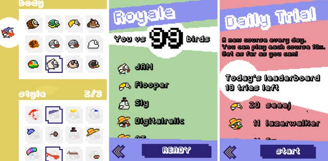 Flappy Royale: a new 'unforgiving' battle royale version of Flappy