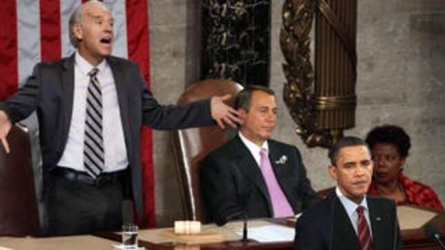 Image for article titled Panicked Biden Interrupts State Of The Union To Ask If Erections Can Ever Be Medical Emergency