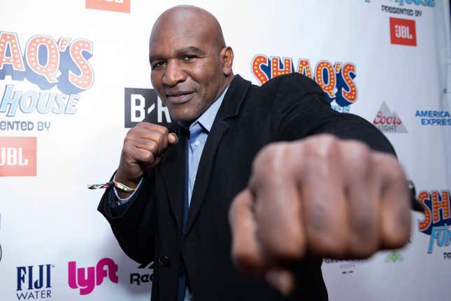 He's now Evander 'The Get Real' Holyfield