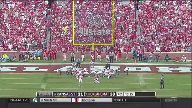 Oklahoma's Kicker Was The Most Disastrous College Player This Week