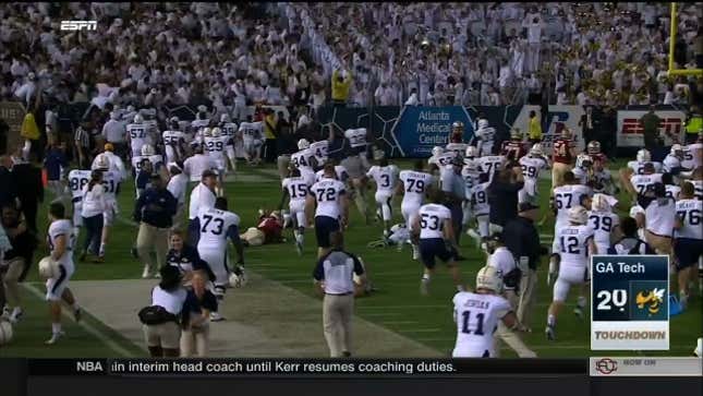 Georgia Tech Shocks FSU With Blocked FG Touchdown On Game's Final Play