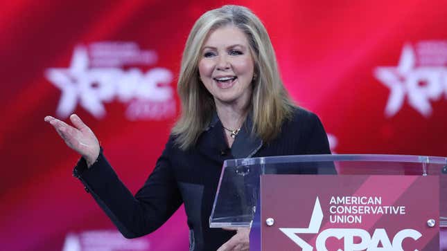 Image for article titled Sen. Marsha Blackburn Defends the Vital American Neanderthal Vote From Democratic Slander
