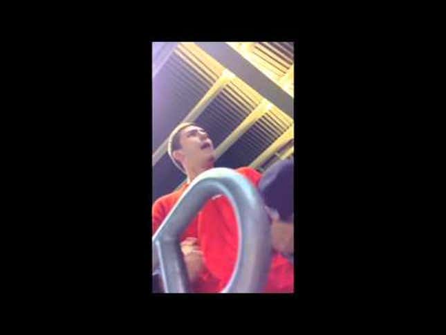 Drunk Red Sox Fan Heckles Yankee Fans, Speaks In Tongues