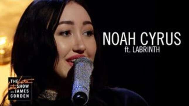 Watch Noah Cyrus and Labrinth Do a Beautiful Version of 'Make Me (Cry)' on James Corden