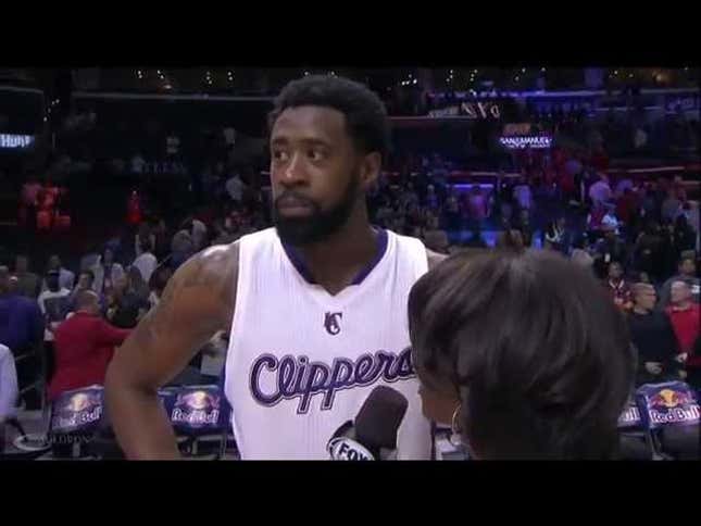 Don't Try To Interview DeAndre Jordan When He's Listening To Tupac