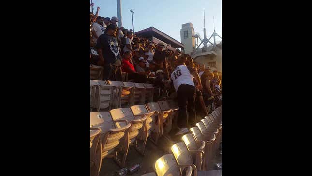 Rams Fans Welcome The NFL Back To L.A. With Wild Brawl In The Stands
